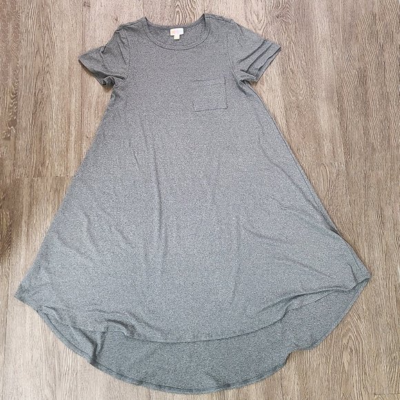 Swing Hi-Lo Hem Shirt Dress | Lularoe Carly - Picture 1 of 4